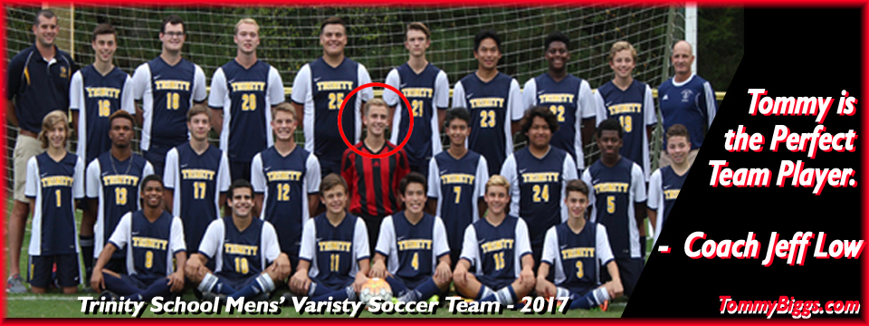 LEADER & GREAT TEAMMATE LEADERSHIP: Tommy Biggs Soccer Goal Keeper